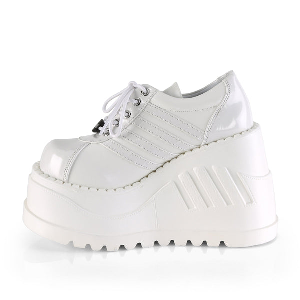 STOMP-08 Plateau Schuhe - Weiss von DemoniaCult – Ansicht 3