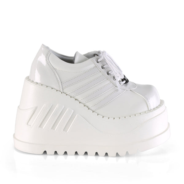STOMP-08 Plateau Schuhe - Weiss von DemoniaCult – Ansicht 5