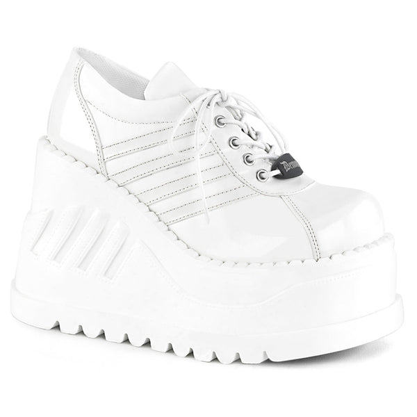 STOMP-08 Plateau Schuhe - Weiss von DemoniaCult