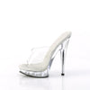 SULTRY-601 Plateau Pantoletten - Transparent von Fabulicious – Ansicht 3