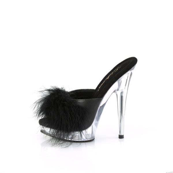 SULTRY-601F Plateau Pantoletten - Schwarz von Fabulicious – Ansicht 3