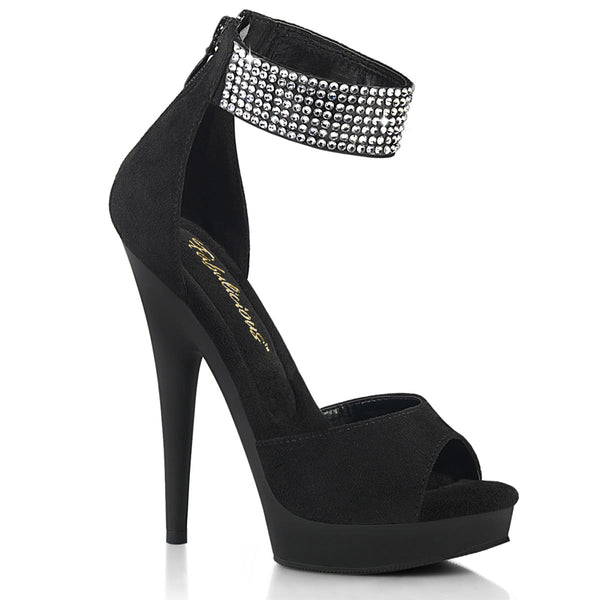 SULTRY-625 Plateau Sandaletten - Schwarz von Fabulicious