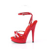 SULTRY-638 Sandalette Rot von Fabulicous – Ansicht 3