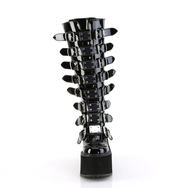 SWING-815WC (Weitschaft) Plateau Stiefel - Schwarz Lack | DemoniaCult