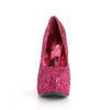 TEEZE-06GW Plateau Pumps Pink Glitter von Pleaser Pink Label – Ansicht 2