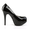 TEEZE-06W Plateau Pumps Schwarz von Pleaser Pink Label – Ansicht 5