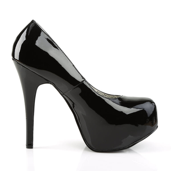 TEEZE-06W Plateau Pumps Schwarz von Pleaser Pink Label – Ansicht 5