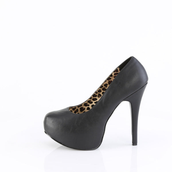 TEEZE-06W Plateau Pumps von Pleaser Pink Label - Schwarz (Weit) – Ansicht 3