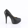 TEEZE-06W Plateau Pumps von Pleaser Pink Label - Schwarz (Weit) – Ansicht 5