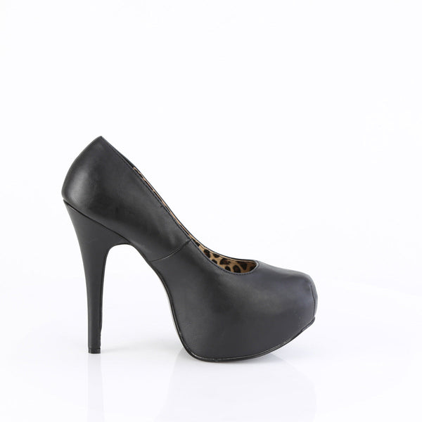 TEEZE-06W Plateau Pumps von Pleaser Pink Label - Schwarz (Weit) – Ansicht 5