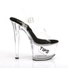 TIPJAR-708-5 Plateau Sandaletten Transparent/Schwarz von Pleaser – Ansicht 5