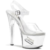 TIPJAR-708-5 Plateau Sandaletten transparent von Pleaser
