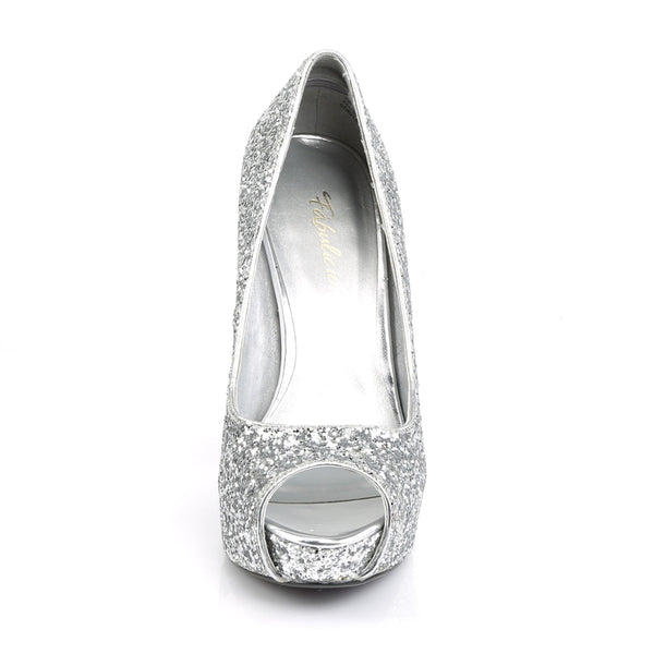 TWINKLE-18G Plateau Pumps Silber von Fabulicious – Ansicht 2