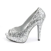 TWINKLE-18G Plateau Pumps Silber von Fabulicious – Ansicht 3