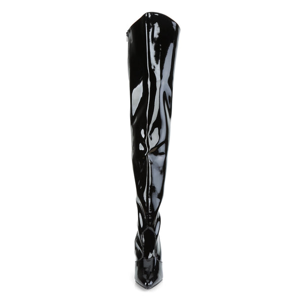 VANITY-3010 Overknee Stiefel Schwarz von Pleaser – Ansicht 2