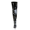 VANITY-3010 Overknee Stiefel Schwarz von Pleaser – Ansicht 4