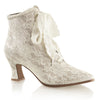VICTORIAN-30 Plateau Stiefeletten Champagner von Fabulicious