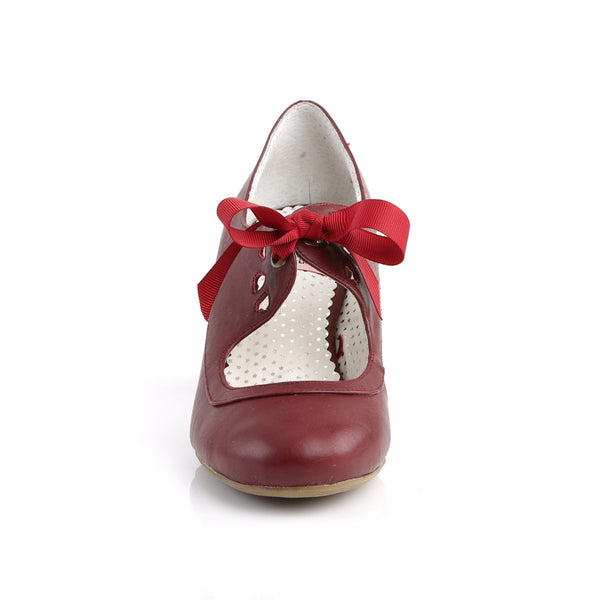 WIGGLE-32 Pumps Burgunder Rot | Pin Up Couture