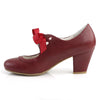 WIGGLE-32 Pumps Burgunder Rot | Pin Up Couture