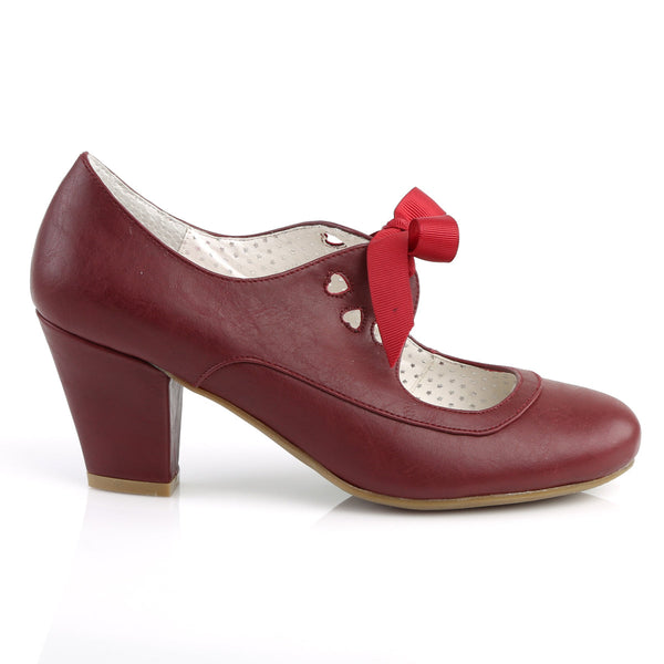 WIGGLE-32 Pumps Burgunder Rot | Pin Up Couture