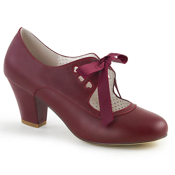 WIGGLE-32 Pumps Burgunder Rot | Pin Up Couture