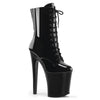 XTREME-1020 Plateau Stiefeletten Schwarz Lack von Pleaser