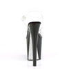 XTREME-808CRS Plateau Sandaletten Schwarz/Silber von Pleaser – Ansicht 4