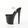 XTREME-808SPRS Plateau Sandaletten Schwarz Lack mit Nieten von Pleaser – Ansicht 3