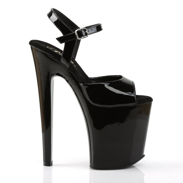 XTREME-809 Plateau Sandaletten Schwarz Lack von Pleaser – Ansicht 5