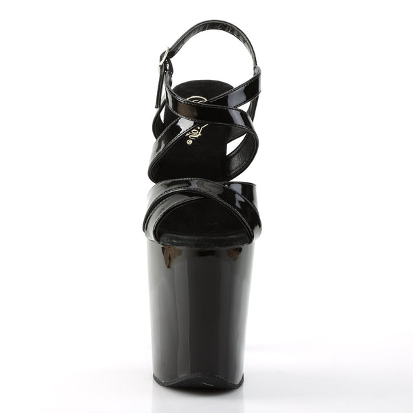 XTREME-872 Plateau Sandaletten in Schwarz von Pleaser – Ansicht 2