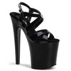 XTREME-872 Plateau Sandaletten in Schwarz von Pleaser
