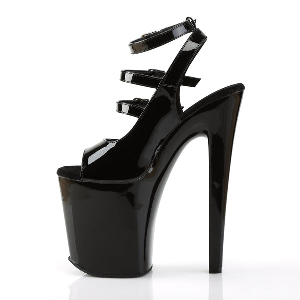 XTREME-873 Plateau Sandaletten Schwarz von Pleaser – Ansicht 3