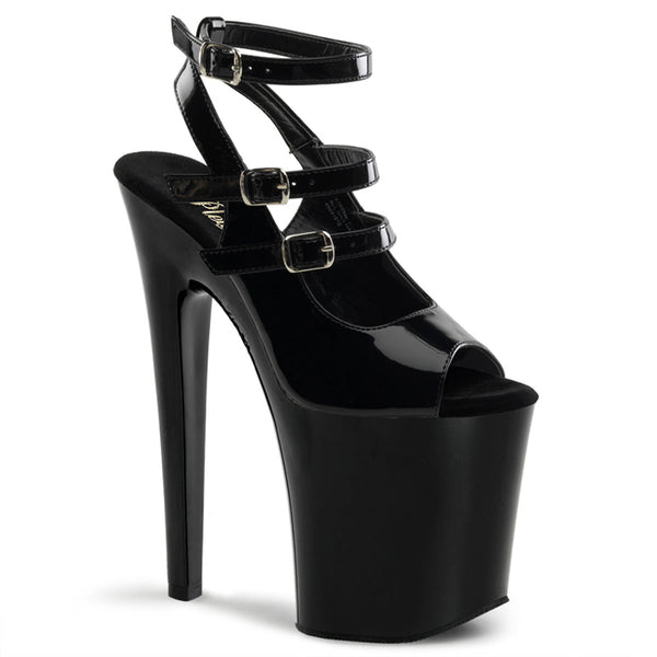 XTREME-873 Plateau Sandaletten Schwarz von Pleaser
