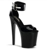 XTREME-875 Plateau Sandaletten Schwarz Lack von Pleaser