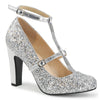 Pleaser Pumps QUEEN-01 silber | Pleaser Pink Label