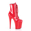 FLAMINGO-1020 Plateau Stiefel - Rot Lack von Pleaser – Ansicht 2