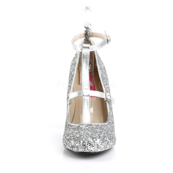 Pleaser Pumps QUEEN-01 silber von Pleaser Pink Label – Ansicht 5