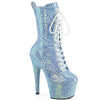 ADORE-1040IG Plateau Stiefeletten Blau | Pleaser