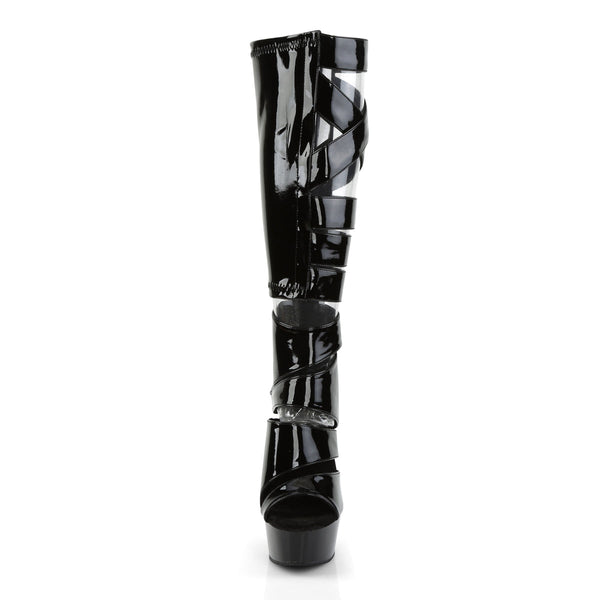 DELIGHT-600-49 Plateau Stiefel - Schwarz von Pleaser – Ansicht 2