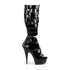 DELIGHT-600-49 Plateau Stiefel - Schwarz von Pleaser