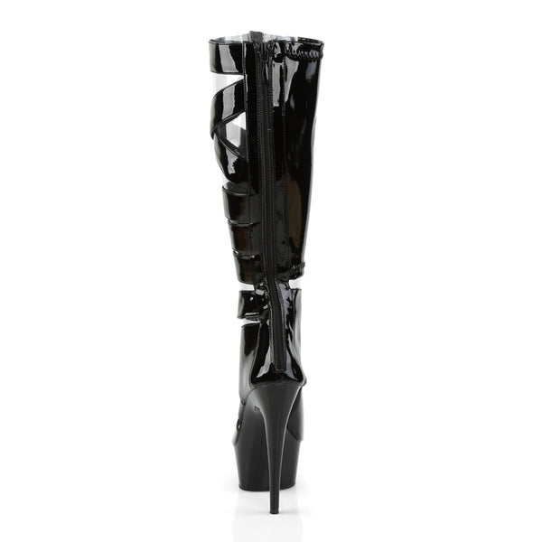DELIGHT-600-49 Plateau Stiefel - Schwarz von Pleaser – Ansicht 4