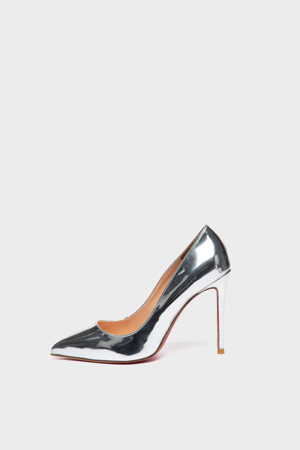 TAYA 100 Pumps in Liquid Silver von Giaro – Ansicht 5