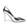 TAYA 100 Pumps in Liquid Silver | Giaro