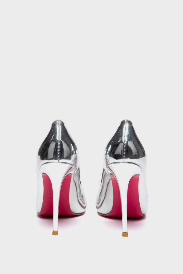 TAYA 100 Pumps in Liquid Silver von Giaro – Ansicht 8