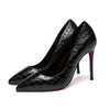 TAYA 100 Pumps in Schwarz Kroko von Giaro – Ansicht 2