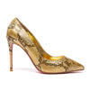 TAYA 100 Pumps in Python Gold | Giaro