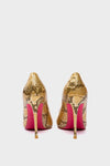 TAYA 100 Pumps in Python Gold von Giaro – Ansicht 9