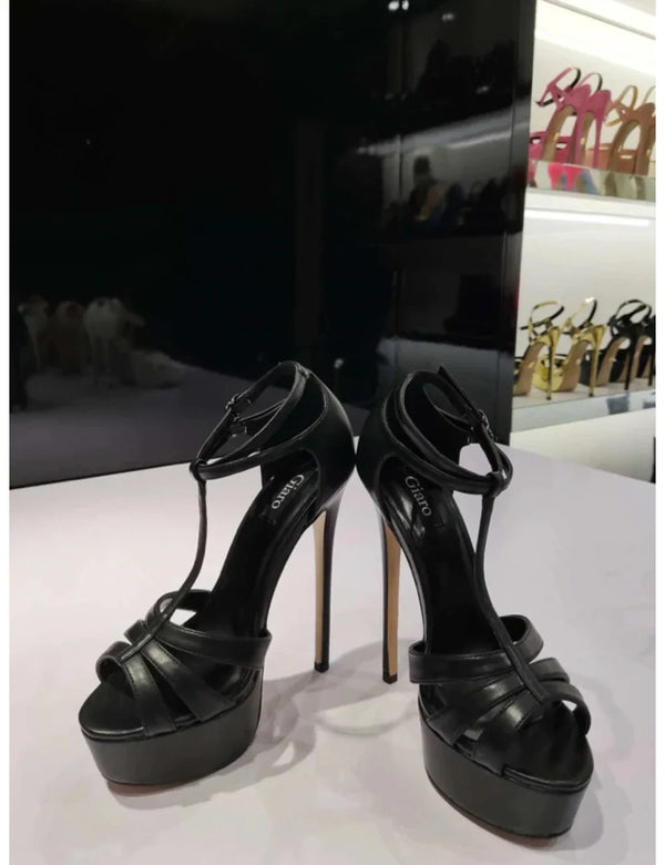 Giaro KARELESS Black Matte Sandalen SALE