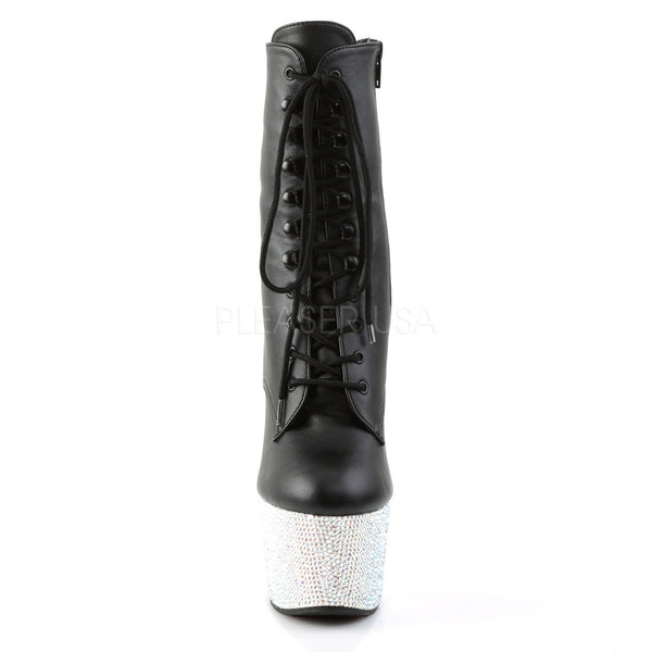 BEJEWELED-1020-7 Plateau Stiefeletten - Schwarz von Pleaser – Ansicht 2