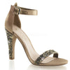 CLEARLY-436 Sandaletten Bronze von Fabulicious